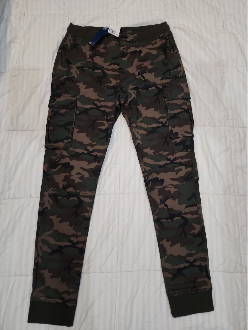 Divided Skinny Fif Coupe H&M SZ M CAMOFLAUGE CARGO PAINTS COTTON RN#101256 NWT